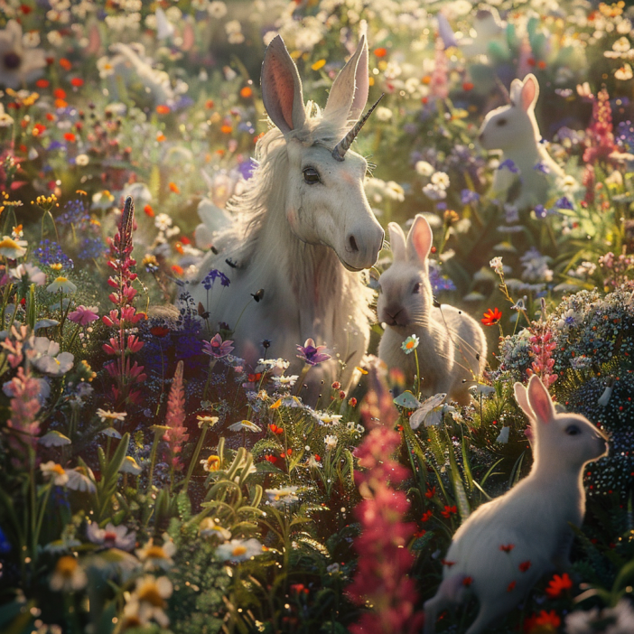 werewolf0433_bunny_rabbits_and_a_unicorn_in_a_field_of_flowers__a15f0b80-59a4-4688-a247-35aea27d9015.png